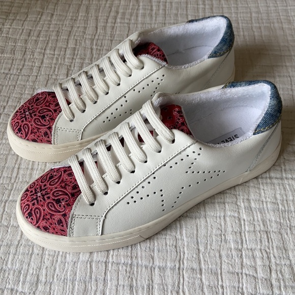 New STEVE MADDEN REZUME LOW TOP distressed SNEAKER boho - Picture 8 of 9